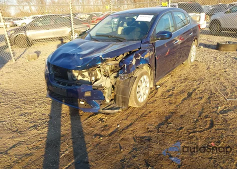 2018 Nissan Sentra S из США, поврежденный, VIN 3N1AB7AP0JY279219